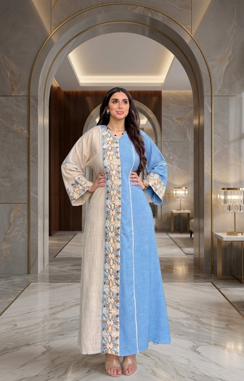 عباية نسائية أنيقة بتصميم تراثي عصري