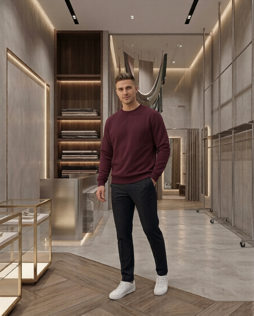 سويت شيرت رجالي كلاسيك بستايل عصري