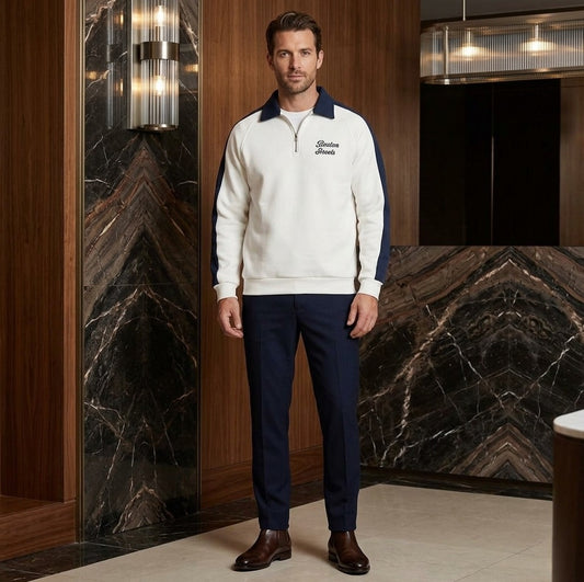 سويت شيرت رجالي أنيق بسحاب قصير